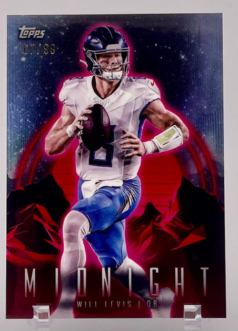 Titans Will Levis 2024 Topps Midnight No.94 #67/99 Single Card