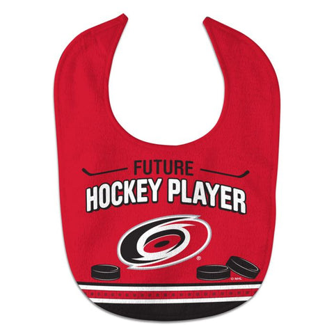 Hurricanes Baby Bib All Pro Future Hockey Player Red