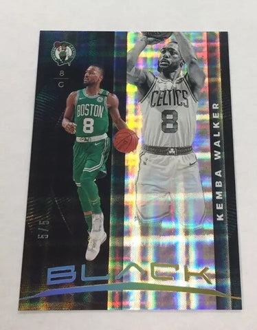 Celtics Kemba Walker 2019-20 Panini Black No.3 #5/5 Single Card