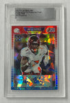 Louisville Dez Fitzpatrick 2021 Leaf Pro Set Metal 1989 Pre-Production 1/1 Red White & Blue Autographed Rookie Single Card