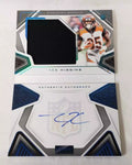 Bengals Tee Higgins 2020 Panini Playbook 35/49 Rookie Jersey On-Card Autographed Booklet Single Card