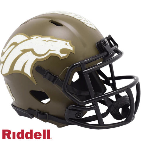 Broncos Mini Helmet Speed Salute to Service 2022