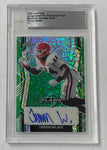 Travon Walker 2022 Leaf Flash Pre-Production 1/1 Green Sparkle Autographed Rookie Single Card