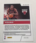 Bulls Thaddeus Young 2019-20 Panini Obsidian #15/35 Autographed FOTL Single Card