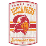 Buccaneers Wood Sign 11x17 Classic Logo Retro