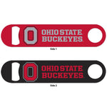 Ohio St Long Neck Bottle Opener Metal 2-Sided