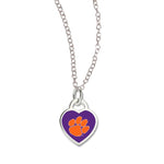 Clemson Necklace w/ 3D Heart