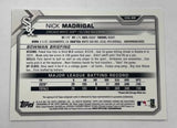 White Sox Nick Madrigal 2021 Bowman Chrome No.CRA-NM #088/100 1st Autographed Rookie Single Card