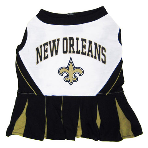 Saints Pet Cheerleader Outfit Medium