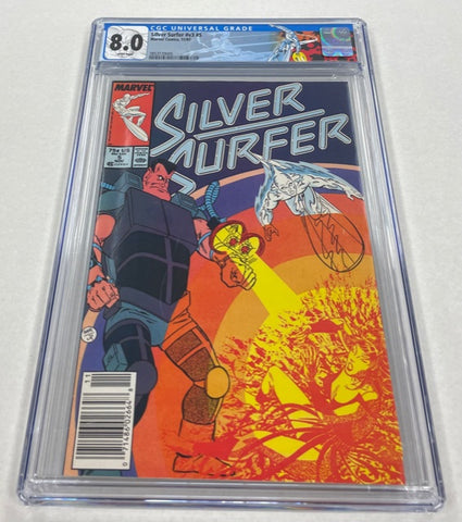 Silver Surfer Issue #v3 #5 Year 1987 CGC Graded 8.0 Comic