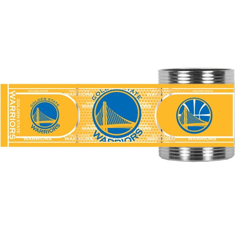 Warriors Metal Coozie Wrap