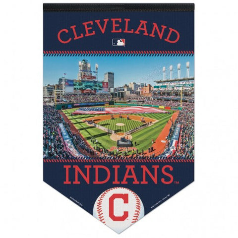 Indians Felt Banner Premium 17"x26" Stadium
