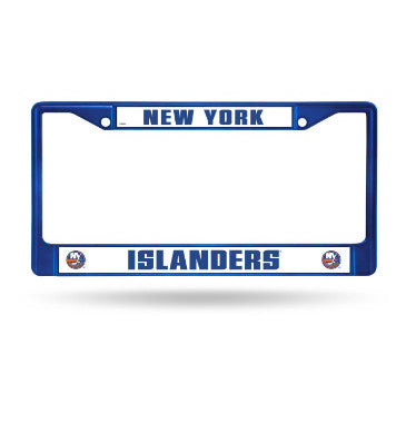 Islanders Chrome License Plate Frame Color Blue