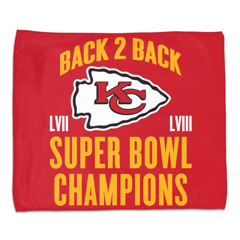 Chiefs Rally Towel Spectra 15"x18" Super Bowl 58 Champs