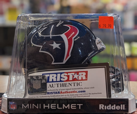 Texans Mini Helmet - Jadeveon Clowney - Autographed w/ TriStar Certificate Of Authentication