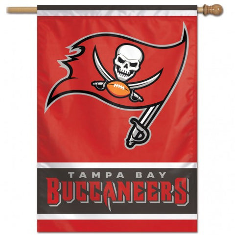 Buccaneers Vertical House Flag 1-Sided 28x40