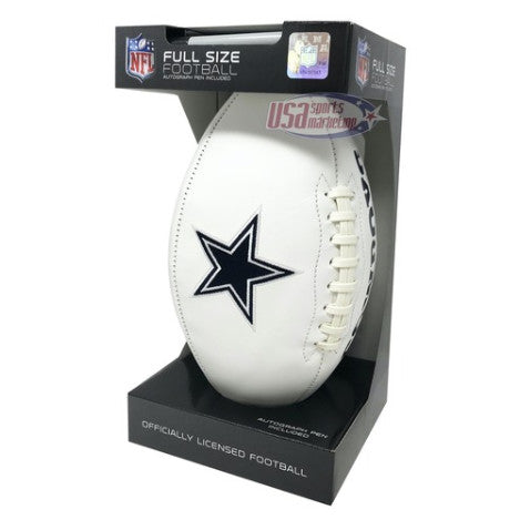 Cowboys White Panel Football