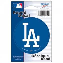 Dodgers Round Sticker 3"