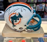Dolphins Mini Helmet - Travis Minor - Autographed w/ Certificate of Authenticity