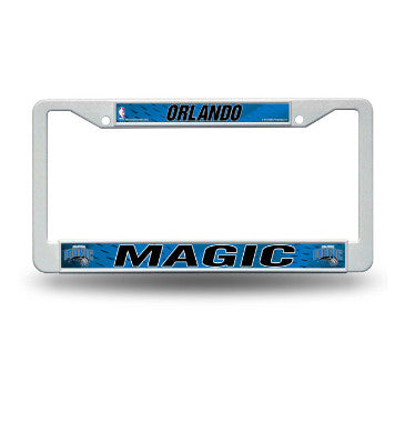 Magic Plastic License Plate Frame White