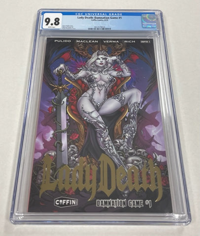 Lady Death: Damnation Game Issue #1 Year 2019 CGC Graded 9.8 Comic Book