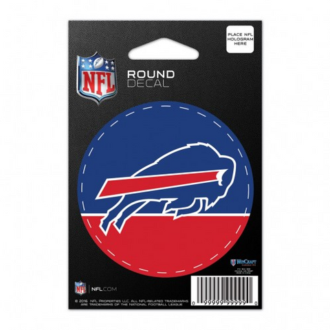 Bills Round Sticker 3"