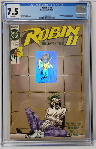Robin II Issue #1 Year 1991 Cover 1/4 CGC Graded 7.5 Comic Book