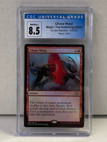 Magic the Gathering Chaos Warp 2022 Double Masters - Rare Foil 105/331 CGC  Graded 8.5 Single Card