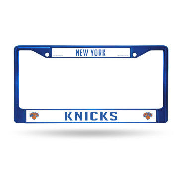 Knicks Chrome License Plate Frame Color Blue