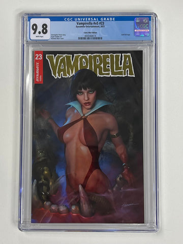 Vampirella Issue #v5 #23 2021 Gold Foil Logo CGC Graded 9.8 Comic Book