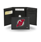 Devils Leather Wallet Embroidered Trifold