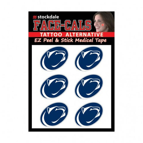 Penn St Face Cals Tattoos 6-Pack