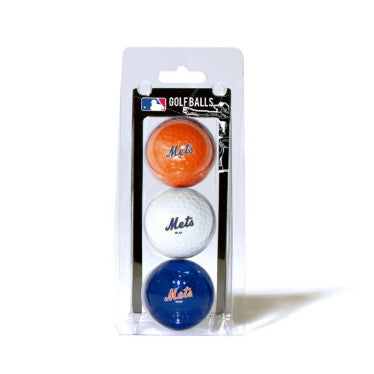 Mets 3-Pack Golf Ball Clamshell