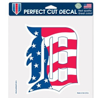 Tigers 8x8 DieCut Decal Color USA
