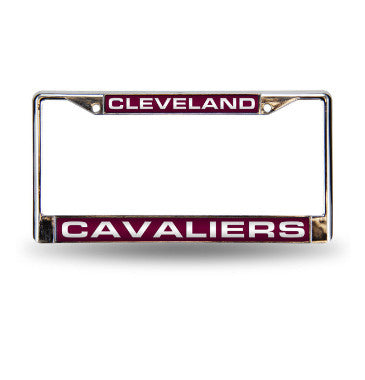 Cavaliers Laser Cut License Plate Frame Silver