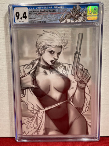 Gun Honey: Blood for Blood Issue #2 Sketch Cover 2022 CGC Graded 9.4 Comic