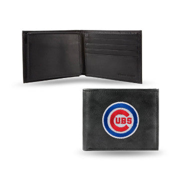 Cubs Leather Wallet Embroidered Bifold