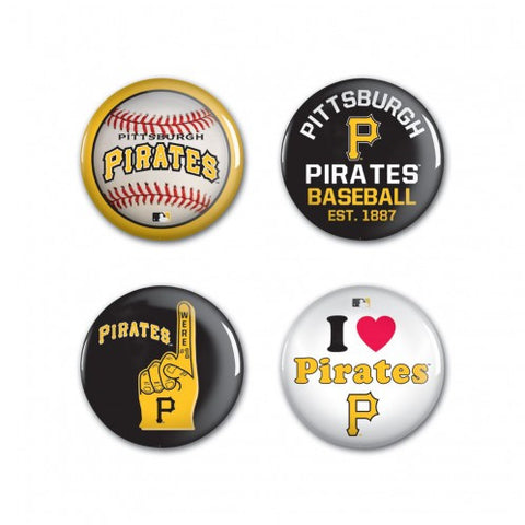 Pirates 4-Pack Buttons