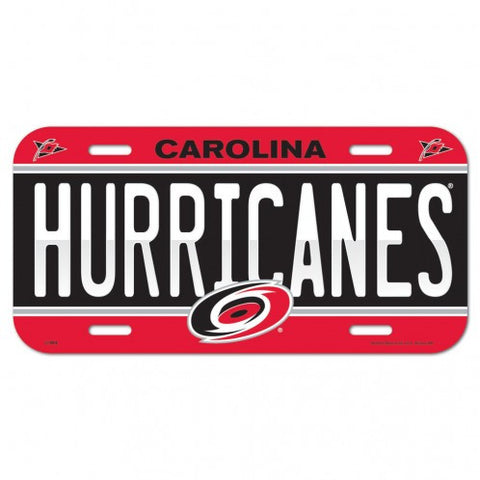 Hurricanes Plastic License Plate Tag