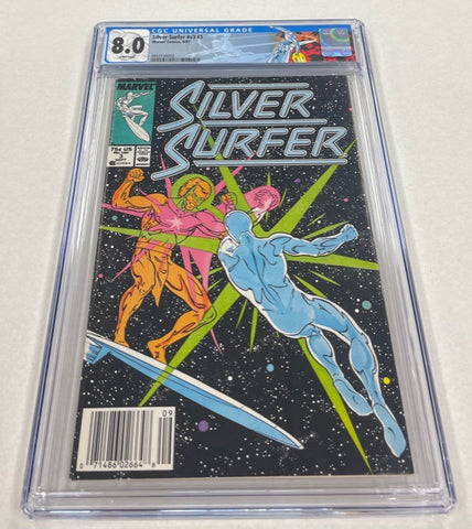 Silver Surfer Issue #v3 #3 Year 1987 CGC Graded 8.0 Comic