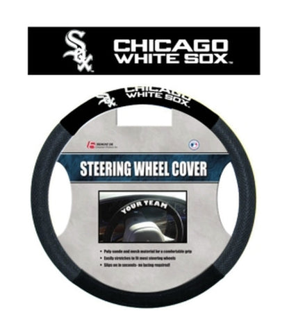 White Sox Steering Wheel Cover Printed