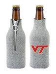 Virginia Tech Bottle Coolie Glitter Silver