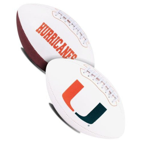 Canes White Panel Football