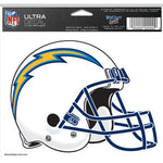 Chargers 4x6 Ultra Decal Helmet White
