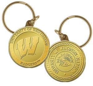 Wisconsin Keychain Bronze