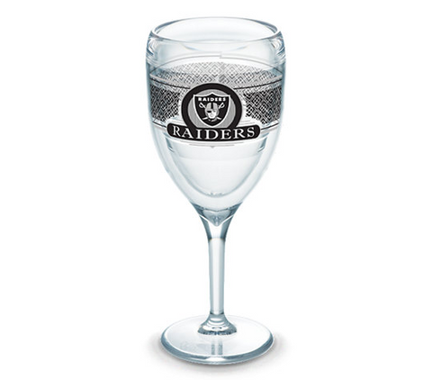 Raiders 9oz Stemmed Wine Glass Tervis