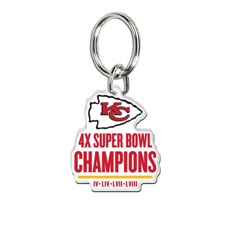 Chiefs Keychain Premium Acrylic Super Bowl 58 Champs Logo