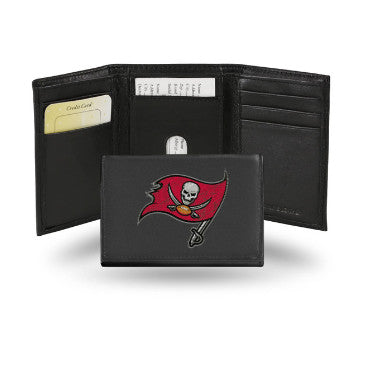 Buccaneers Leather Wallet Embroidered Trifold