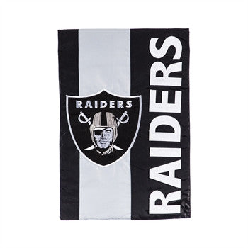 Raiders Garden Flag Embellish