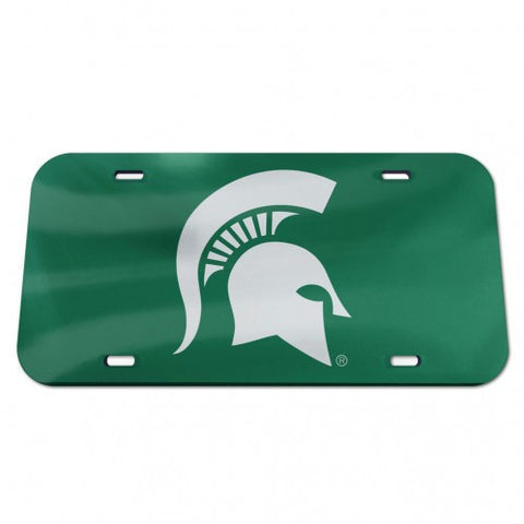 Spartans Laser Cut License Plate Tag Acrylic Color Green